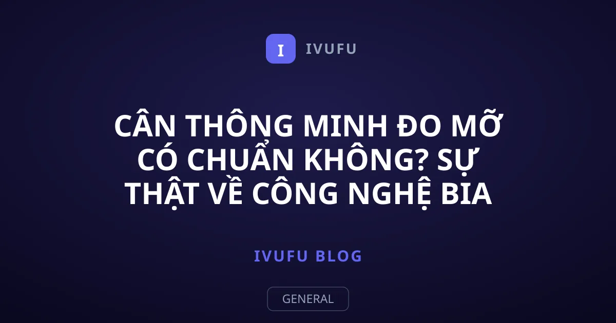 Cân thông minh đo mỡ có chuẩn không? Sự thật về công nghệ BIA